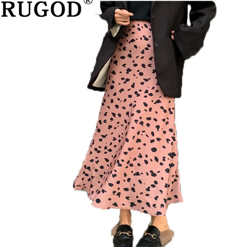 RUGOD 2019 spring summer womens skirts Fashion leopard printed A-line long skirts female office lady chiffon Pleated skirt femme
RUGOD 2019 spring summer womens skirts Fashion leopard printed A-line long skirts female office lady chiffon Pleated skirt femme