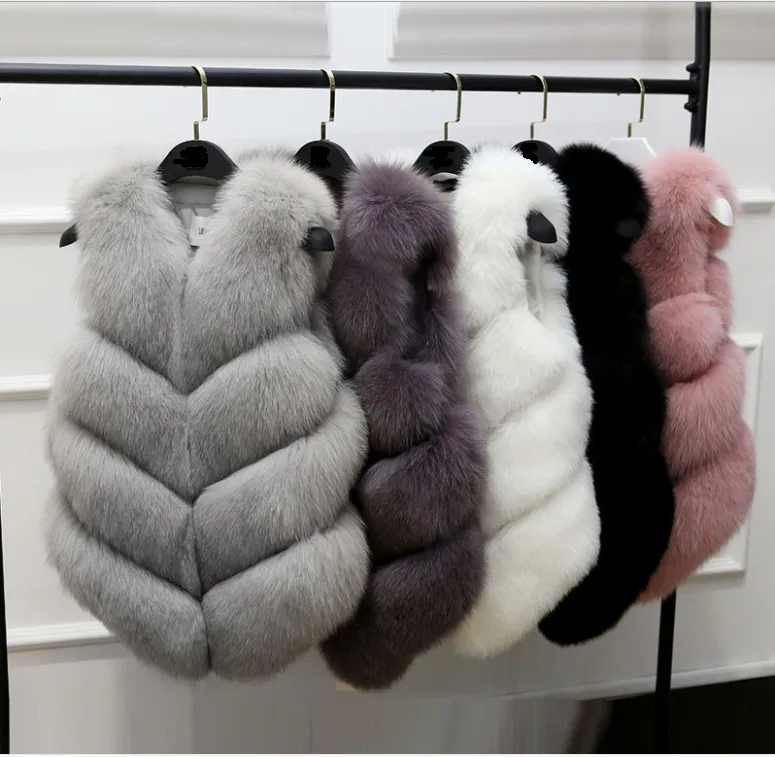 Vest 2019 New Fashion Faux Fur Winter Coats Women Waist Fur Gilet Women's Fur Jacket Fur Vest For Ladies
Vest 2019 New Fashion Faux Fur Winter Coats Women Waist Fur Gilet Women's Fur Jacket Fur Vest For Ladies