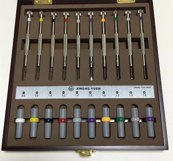 CHINA Made Micro Flat Head Screwdriver in millimeter slot type screwdriver TO repair the watch 10pieces for set BOX 0.6-3.0
CHINA Made Micro Flat Head Screwdriver in millimeter slot type screwdriver TO repair the watch 10pieces for set BOX 0.6-3.0