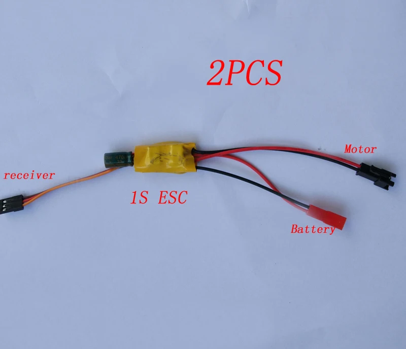 2PCS RC Tank/Car Micro 1s 2s 3s Brushed Two Way ESC 3.5-4.8V 2A 5A Speed Controller DIY Parts for RC Mini Boat 130/280/370 Motor
2PCS RC Tank/Car Micro 1s 2s 3s Brushed Two Way ESC 3.5-4.8V 2A 5A Speed Controller DIY Parts for RC Mini Boat 130/280/370 Motor