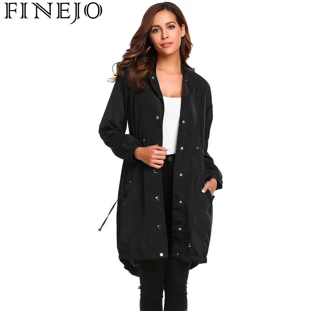 FINEJO Outwear Women Autumn Winter Jacket Stand Collar Feminina Coat Raincoat Drawstring Waterproof Long Sleeve Top Fashion
FINEJO Outwear Women Autumn Winter Jacket Stand Collar Feminina Coat Raincoat Drawstring Waterproof Long Sleeve Top Fashion