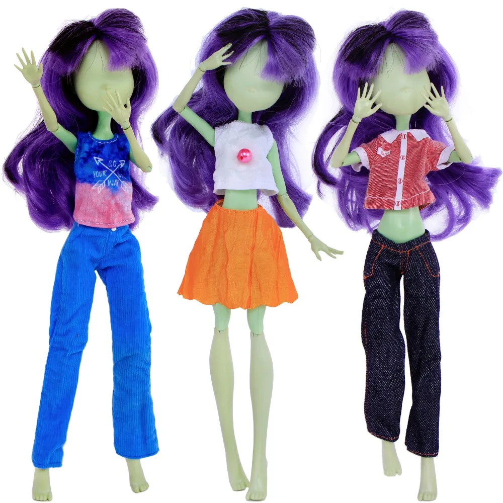 3 Pcs/ Lot Fashion Outfit Casual Wear Dress Tops Red Shirt Trousers Clothes For Monster High Doll 10'' Accessories Kids Gift Toy
3 Pcs/ Lot Fashion Outfit Casual Wear Dress Tops Red Shirt Trousers Clothes For Monster High Doll 10'' Accessories Kids Gift Toy