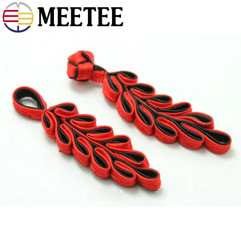 10-pcsRealing-High-grade-Foglie-manuale-Bottoni-del-Cappotto-Cheongsam-Stile-Folk-Costume-Accessori-Button-Invito