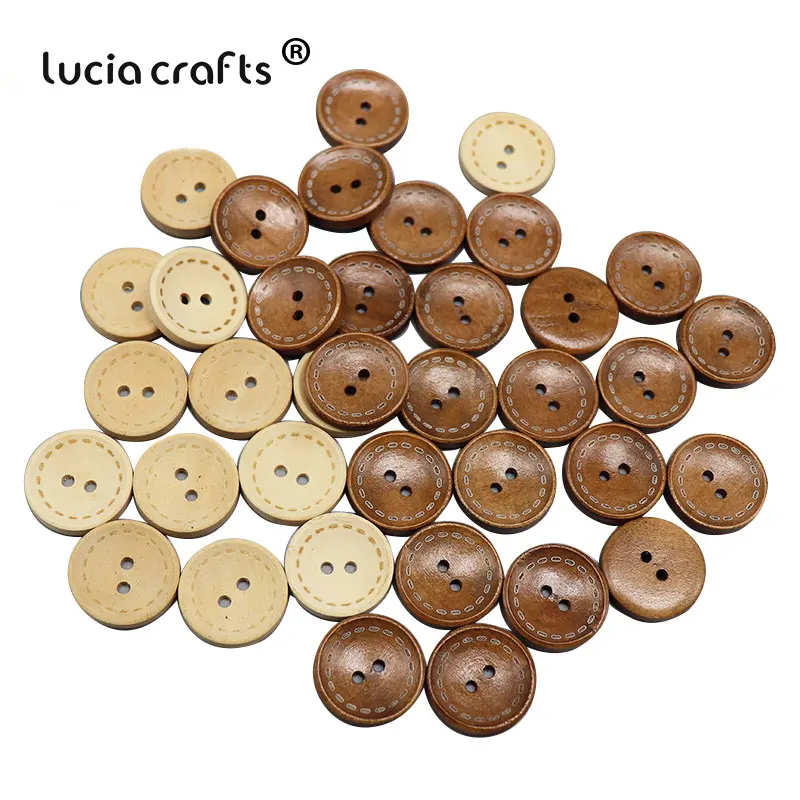 Lucia crafts 6pcs/24pcs 20mm 2-Holes Round Wooden Buttons Laser Marking Natural Button Clothing Accessories E0120
Lucia crafts 6pcs/24pcs 20mm 2-Holes Round Wooden Buttons Laser Marking Natural Button Clothing Accessories E0120
