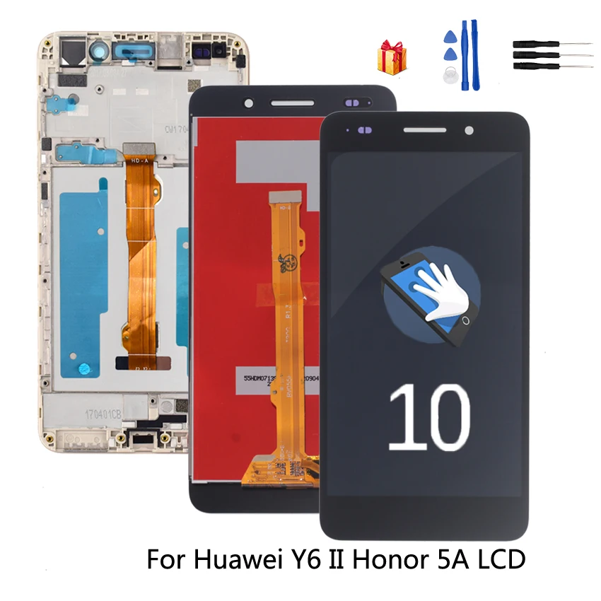 Original For Huawei Y6 II Touch Screen Digitizer LCD Display Phone Parts For Honor 5A Screen Free Tools
Original For Huawei Y6 II Touch Screen Digitizer LCD Display Phone Parts For Honor 5A Screen Free Tools