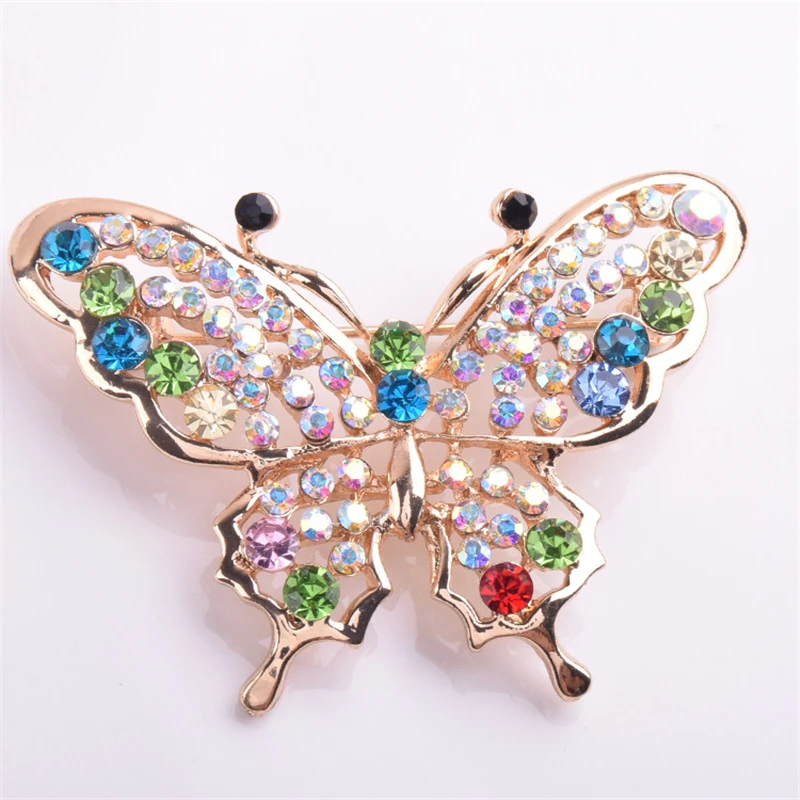 AHYONNIEX 1 PC mixed Crystal colorful butterfly alloy brooch fashion Silk scarf decorations for Elegance women bags and clothes
AHYONNIEX 1 PC mixed Crystal colorful butterfly alloy brooch fashion Silk scarf decorations for Elegance women bags and clothes