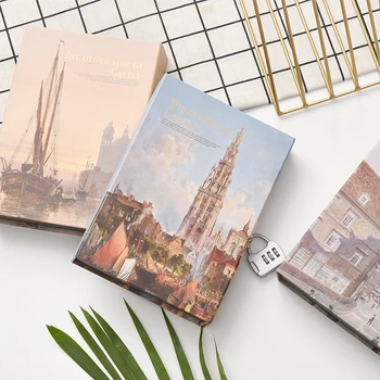 "European Scenery" Big Hard Cover Notebook Lock Box Vintage Art Painting Style Journal Diary Stationery Gift
"European Scenery" Big Hard Cover Notebook Lock Box Vintage Art Painting Style Journal Diary Stationery Gift