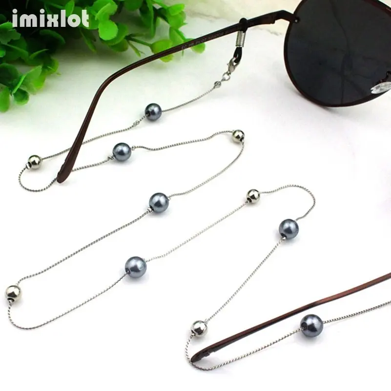 Imixlot 3pcs/lot Copper String Gray Pearl Bead Eyeglasses Chain Reading Glasses Metal Cords Sunglasses Spectacles Holders
Imixlot 3pcs/lot Copper String Gray Pearl Bead Eyeglasses Chain Reading Glasses Metal Cords Sunglasses Spectacles Holders