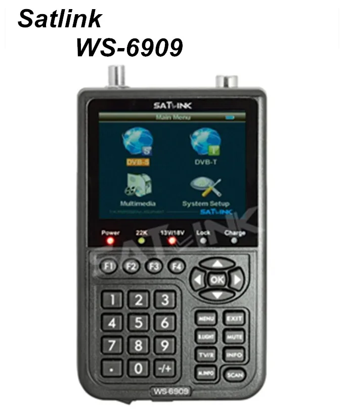 Original Satlink WS-6909 DVB-S & DVB-T Combo Digital Satellite Finder Meter & Terrestrial Signal Finder Meter 3.5" LCD
Original Satlink WS-6909 DVB-S & DVB-T Combo Digital Satellite Finder Meter & Terrestrial Signal Finder Meter 3.5" LCD
