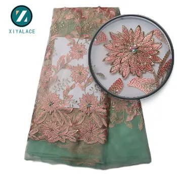 French Lace Fabric With Beads And Stones 2017 Latest Nigerian Laces Polyester Embroidery Lace For African Wedding PGC887B-2 
French Lace Fabric With Beads And Stones 2017 Latest Nigerian Laces Polyester Embroidery Lace For African Wedding PGC887B-2