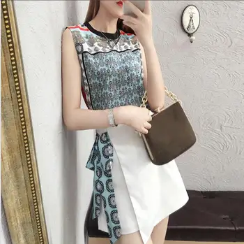 Fashion set female 2019summer new temperament stylish sleeveless vest skirt two-piece set free shipping
Fashion set female 2019summer new temperament stylish sleeveless vest skirt two-piece set free shipping