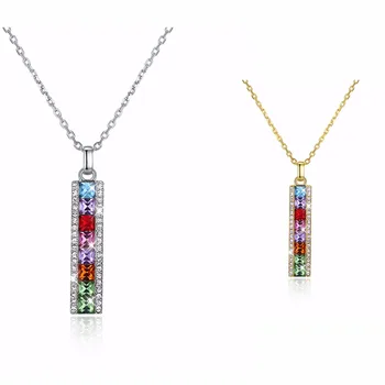 Color Silver Love Memory Wedding Necklace 100Languages I Love You S925 Sterling Silver Necklace Wedding Jewelry Swarovsk Crystal
Color Silver Love Memory Wedding Necklace 100Languages I Love You S925 Sterling Silver Necklace Wedding Jewelry Swarovsk Crystal