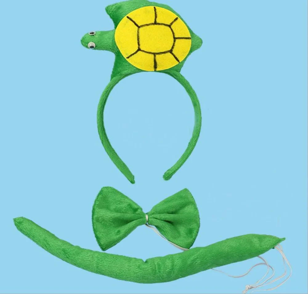 3PCs Cute Funny Frog Turtle Rabbit Dog Wolf Cow Halloween Animal Cosplay Costume Headband Ear with Tail Tie
3PCs Cute Funny Frog Turtle Rabbit Dog Wolf Cow Halloween Animal Cosplay Costume Headband Ear with Tail Tie
