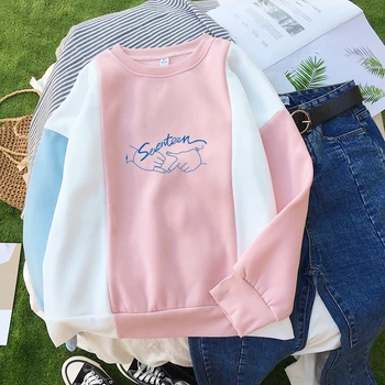 Kpop SEVENTEEN Fans Support Hoodies Girl Group SEVENTEEN Print Sweatshirt Hip Hop Patchwork Block Color Winter Fleece Moletom
Kpop SEVENTEEN Fans Support Hoodies Girl Group SEVENTEEN Print Sweatshirt Hip Hop Patchwork Block Color Winter Fleece Moletom