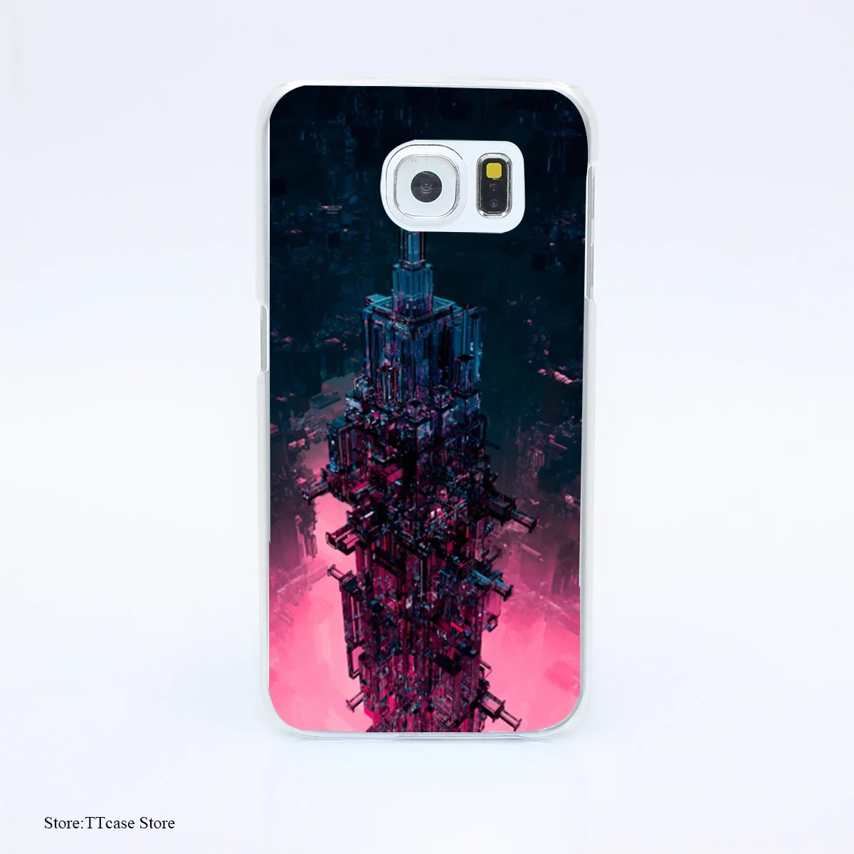 3509G The Technocore 3d Render Of Futuristic Structure Print Hard Transparent font b Case b font