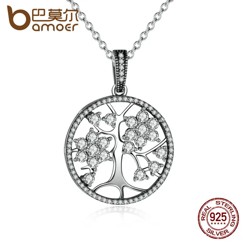 BAMOER Classic 925 Sterling Silver Tree of Life Round Pendant Necklaces for Women Fine Jewelry Valentine's Day GIFT PSN013
BAMOER Classic 925 Sterling Silver Tree of Life Round Pendant Necklaces for Women Fine Jewelry Valentine's Day GIFT PSN013