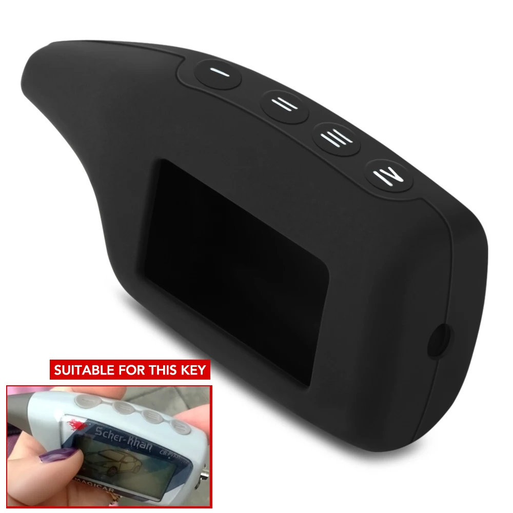 Silicone Car Key Case For Scher-Khan Magicar 5 6 V Logicar A B Two Way Car Alarm LCD Keychain Bag Remote Control Protector Cover
Silicone Car Key Case For Scher-Khan Magicar 5 6 V Logicar A B Two Way Car Alarm LCD Keychain Bag Remote Control Protector Cover