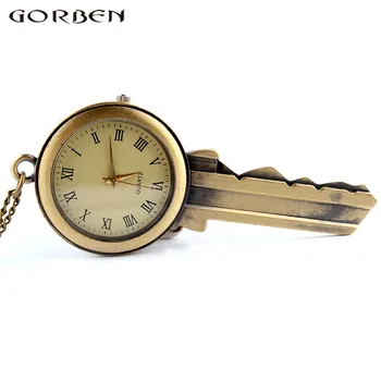 Gorben Watch Copper Vintage Key Shape Quartz Pocket Watch Roman Number Necklace Pendant Men Women Pocket Watch Exquisite Gifts
Gorben Watch Copper Vintage Key Shape Quartz Pocket Watch Roman Number Necklace Pendant Men Women Pocket Watch Exquisite Gifts