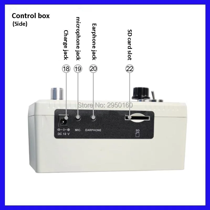 control box side without