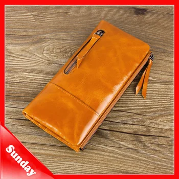Brand Design Fashion Genuine Leather Women Wallet Purse Female Clutch Wallets Ladies Cowhide Zippers Hasp Long Carteira Feminina
Brand Design Fashion Genuine Leather Women Wallet Purse Female Clutch Wallets Ladies Cowhide Zippers Hasp Long Carteira Feminina