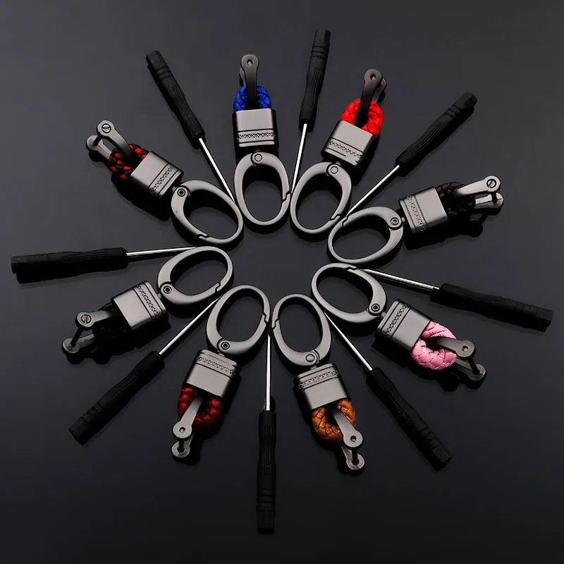 Hand Woven Horseshoe Buckle Car Keychain Keyring Auto Car Key Chain Rings Holder For Benz GLC GLS S400 For megane 2 clio duster
Hand Woven Horseshoe Buckle Car Keychain Keyring Auto Car Key Chain Rings Holder For Benz GLC GLS S400 For megane 2 clio duster