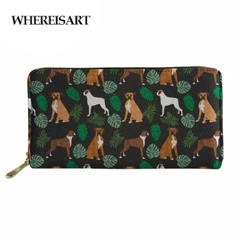 WHEREISART 2018 New Womens Purses And Wallets Boxer Dog Pattern Leather Long Clutch Coin Pocket Card Holder Carteira Feminina
WHEREISART 2018 New Womens Purses And Wallets Boxer Dog Pattern Leather Long Clutch Coin Pocket Card Holder Carteira Feminina