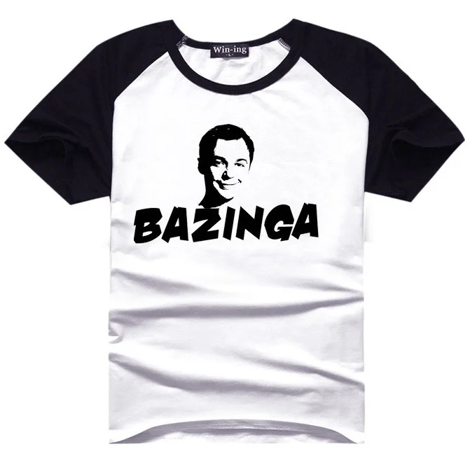 Sheldon Cooper Bazinga T-Shirt Men The Big Bang Theory T Shirts Comic Geek Tee Tshirt
Sheldon Cooper Bazinga T-Shirt Men The Big Bang Theory T Shirts Comic Geek Tee Tshirt