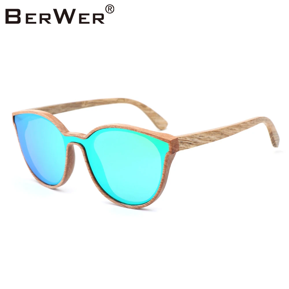 BerWer New Design Vintage Wood Sunglasses For Men Women Wooden bamboo Sun Glasses | Аксессуары для одежды