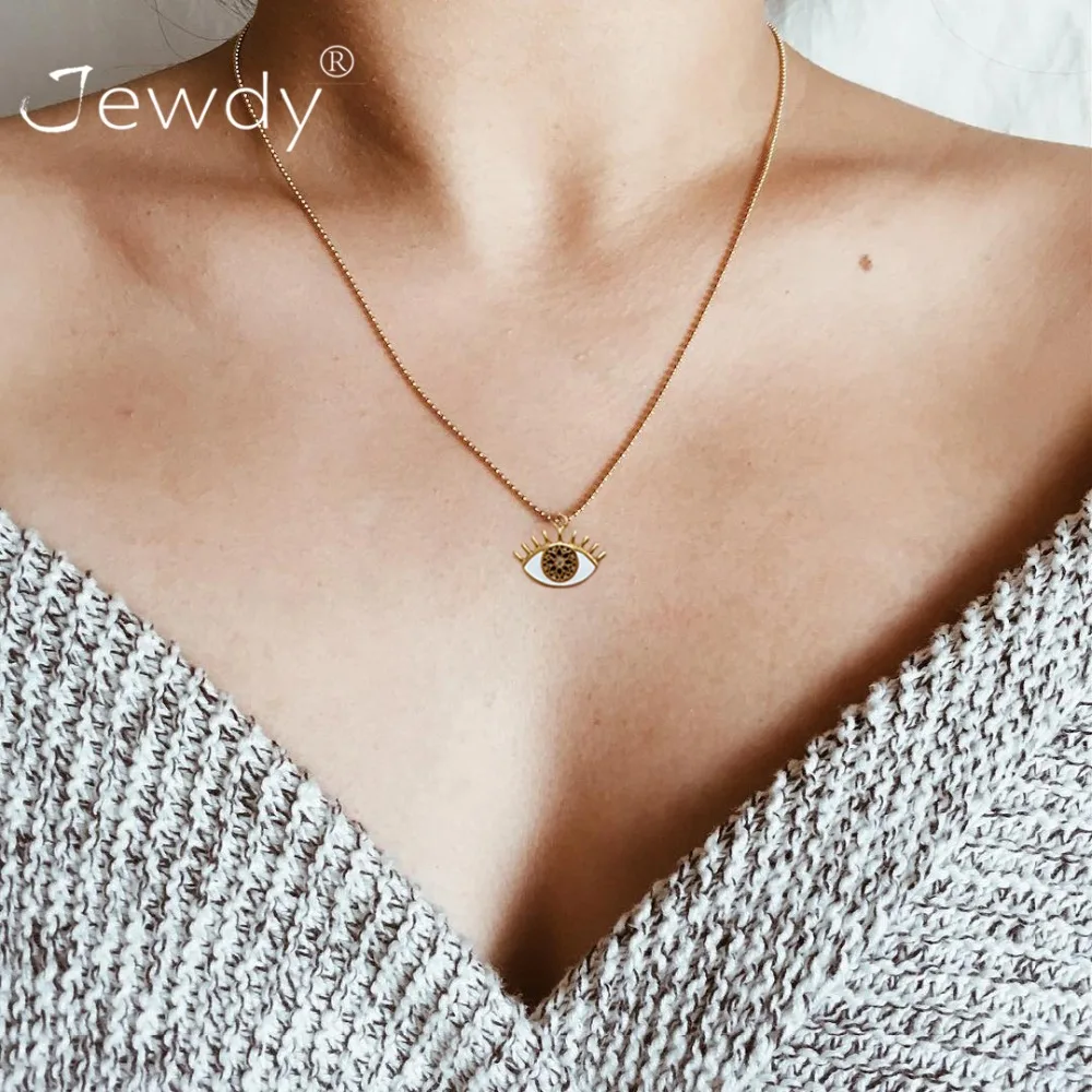 Gold Color Eye Necklace for Women Long Chain Crystal Turkish Eye Pendant Necklaces Trendy Rhinestone collier Choker Jewelry
Gold Color Eye Necklace for Women Long Chain Crystal Turkish Eye Pendant Necklaces Trendy Rhinestone collier Choker Jewelry