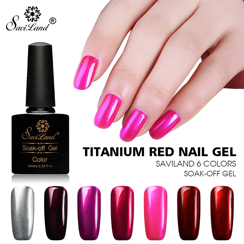Saviland 10ML Titanium Red Gel Varnish Hybrid Glitter Mirror Metal Colors Gel Polish UV Gel Nail Lacquer DIY Magical Nail Art
Saviland 10ML Titanium Red Gel Varnish Hybrid Glitter Mirror Metal Colors Gel Polish UV Gel Nail Lacquer DIY Magical Nail Art