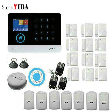 SmartYIBA Intelligence APP Control WIFI HOME SECURITY ALARM SYSTEM With TFT Display Door Sensor Remote Control Alarm Sensor Kit
SmartYIBA Intelligence APP Control WIFI HOME SECURITY ALARM SYSTEM With TFT Display Door Sensor Remote Control Alarm Sensor Kit