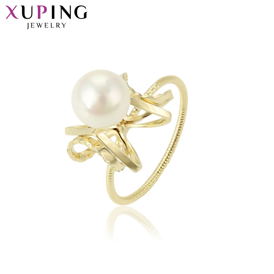 Xuping Trendy Rings Imitation Pearl Elegant Jewelry Simple Christmas Eve Party for Temperament Ladies Gifts S164.4-15338
Xuping Trendy Rings Imitation Pearl Elegant Jewelry Simple Christmas Eve Party for Temperament Ladies Gifts S164.4-15338