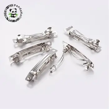 iron hair barrette findings, french hair clip findings, Metal, 51x7mm
iron hair barrette findings, french hair clip findings, Metal, 51x7mm