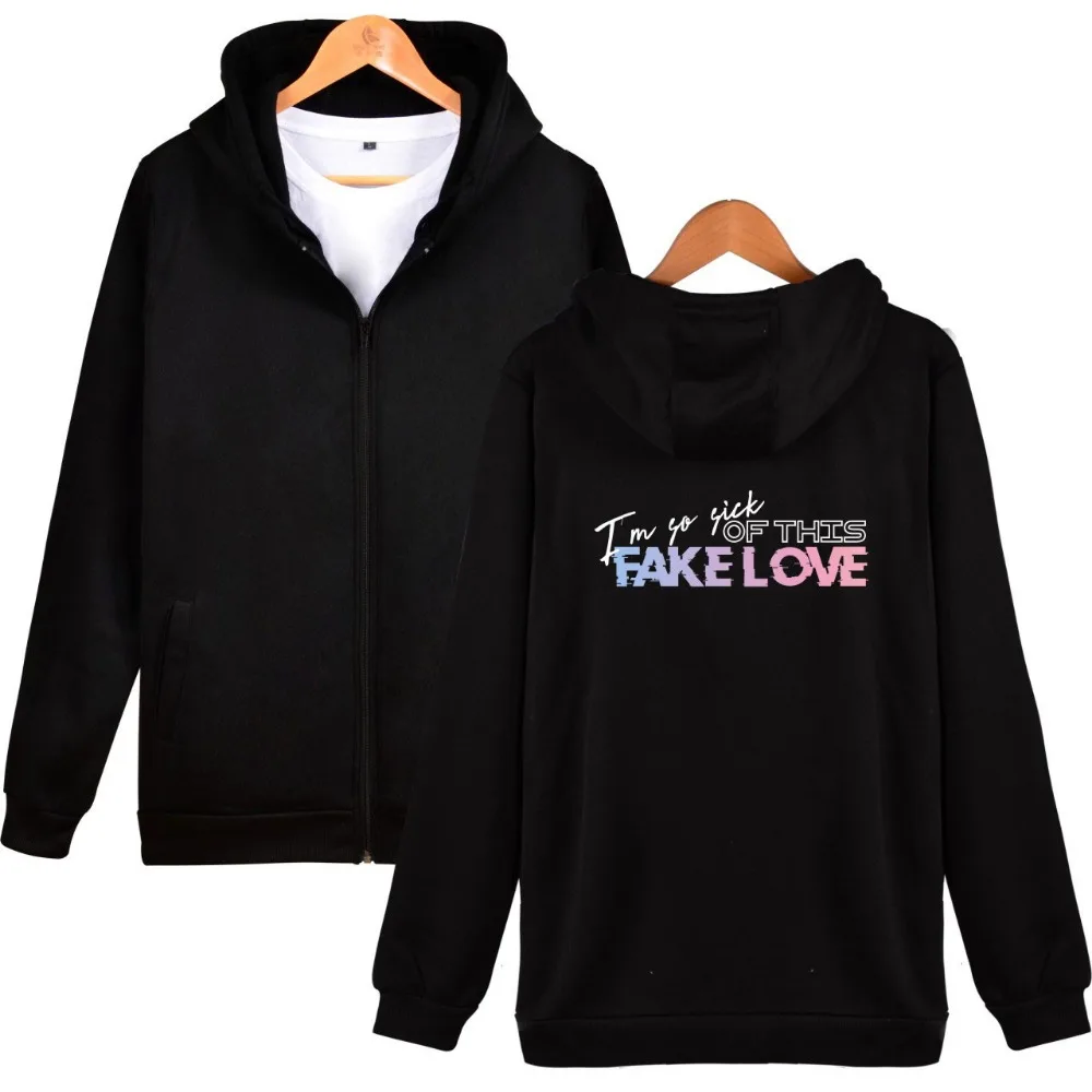 Fake Love Zipper Hoodie Sweatshirt Women Hip Hop k-pop k pop kpop Hoodies Sweatshirts Long Sleeve Jacket Coat Brand Clothes
Fake Love Zipper Hoodie Sweatshirt Women Hip Hop k-pop k pop kpop Hoodies Sweatshirts Long Sleeve Jacket Coat Brand Clothes