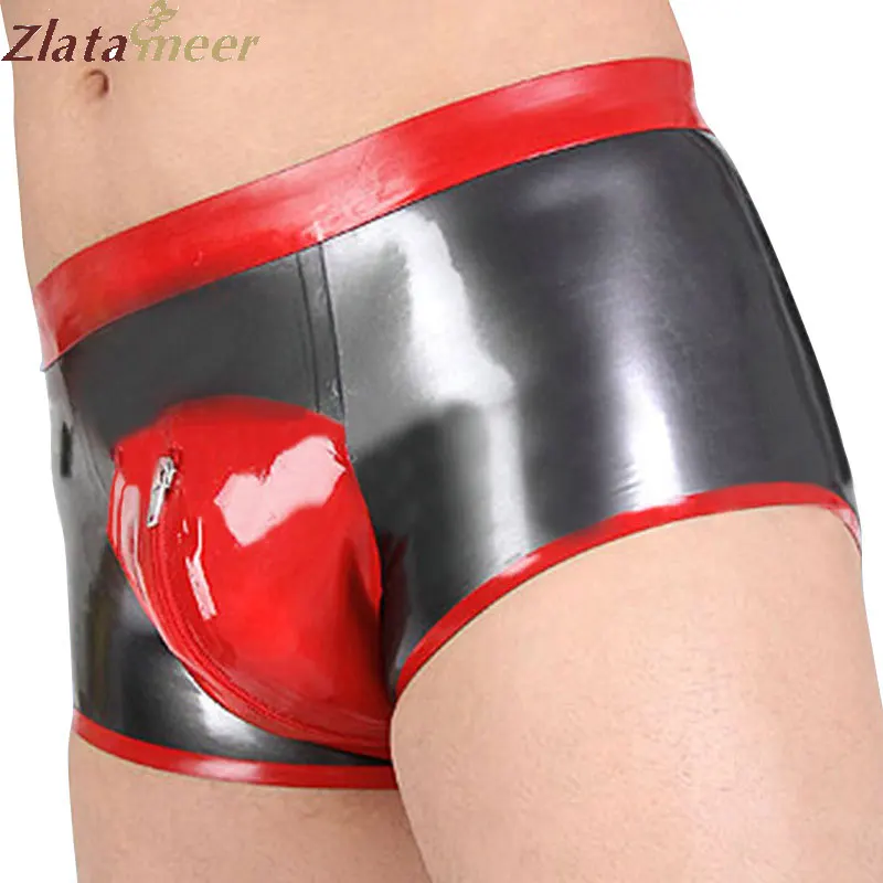 Latex Underwear Man Shorts with Crotch Zipper Rubber Fetish Panties Plus Size Handmade LPM070
Latex Underwear Man Shorts with Crotch Zipper Rubber Fetish Panties Plus Size Handmade LPM070