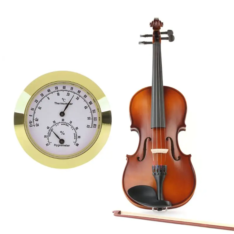 Guitar Violin Alloy Hygrometers Thermometers Moisture Fahrenheit Centigrade Temperature Humidity Meter 4.3cm W20
Guitar Violin Alloy Hygrometers Thermometers Moisture Fahrenheit Centigrade Temperature Humidity Meter 4.3cm W20