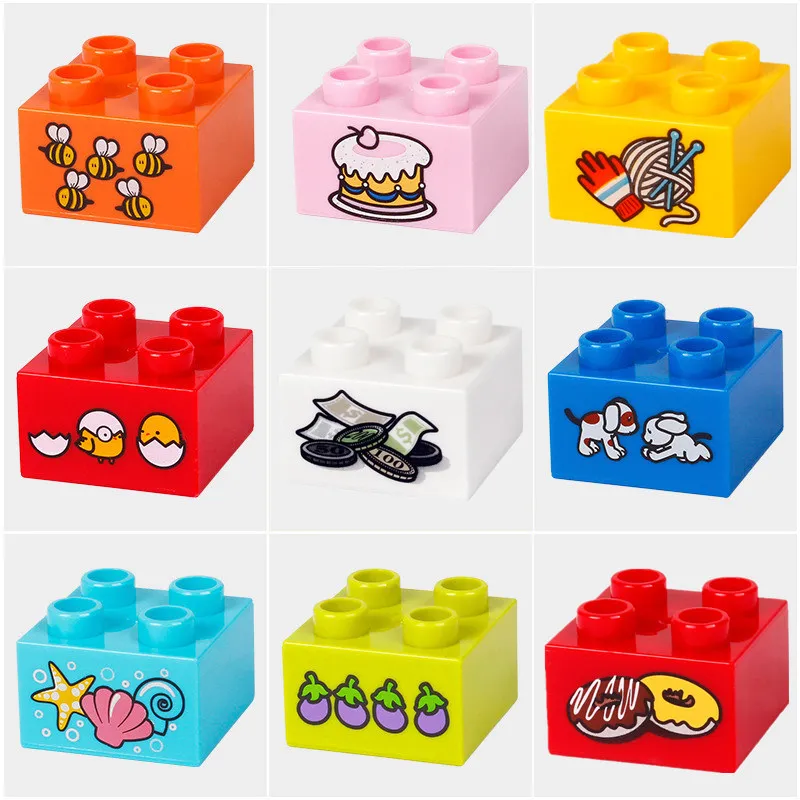 Big Size Building Blocks Thick Bricks Printing Pattern Accessories Compatible with Legoingly Duplo Toys for Children Baby Gifts
Big Size Building Blocks Thick Bricks Printing Pattern Accessories Compatible with Legoingly Duplo Toys for Children Baby Gifts
