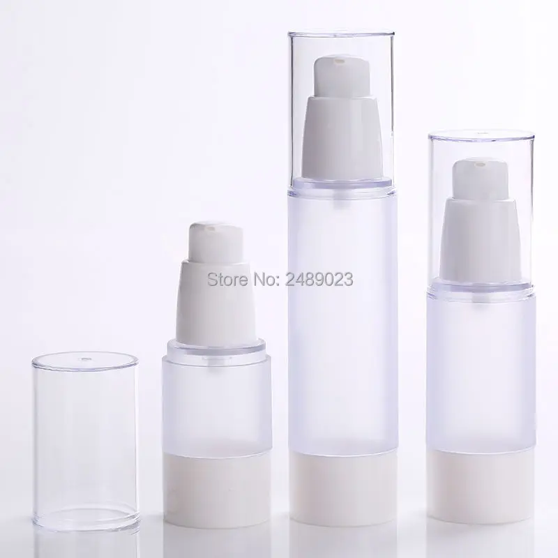 10pcs/lot Frosted 15ml 30ml 50ml Body Bottles Airless Vacuum Pump Empty for Refill Container Lotion Serum Cosmetic Liquid
10pcs/lot Frosted 15ml 30ml 50ml Body Bottles Airless Vacuum Pump Empty for Refill Container Lotion Serum Cosmetic Liquid