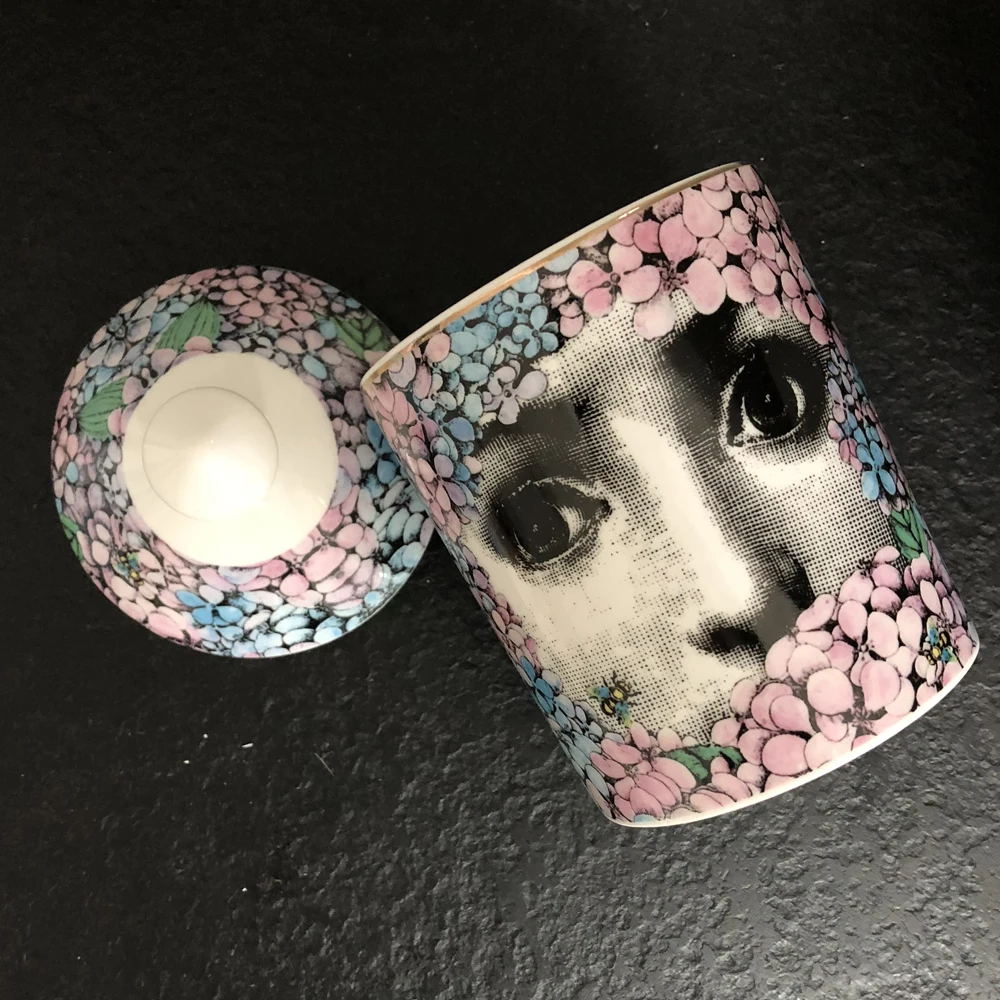 Fornasetti Candle Holders Diy Handmade Candles Jar Retro Lina Face Storage Bin Home Decoration Exquisite Ceramic Jar Candelabra
Fornasetti Candle Holders Diy Handmade Candles Jar Retro Lina Face Storage Bin Home Decoration Exquisite Ceramic Jar Candelabra