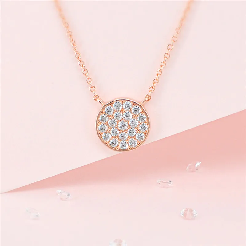 ROMAD Round Pendant Necklace for Women Rose Gold Engagement Chain Necklace AAA CZ Crystal Necklace Female Charm Jewelry R4
ROMAD Round Pendant Necklace for Women Rose Gold Engagement Chain Necklace AAA CZ Crystal Necklace Female Charm Jewelry R4