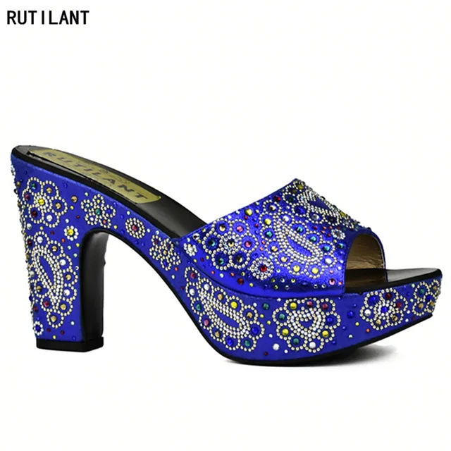 Latest Royal Blue Ladies Shoes Decorated with Rhinestone African Party Shoes for Women Nigerian Women Shoes Italian Women Shoes
Latest Royal Blue Ladies Shoes Decorated with Rhinestone African Party Shoes for Women Nigerian Women Shoes Italian Women Shoes