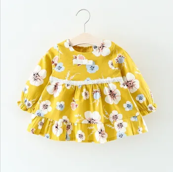 2018 spring girl dress cotton Korean long-sleeved dress female baby floral princess dress
2018 spring girl dress cotton Korean long-sleeved dress female baby floral princess dress