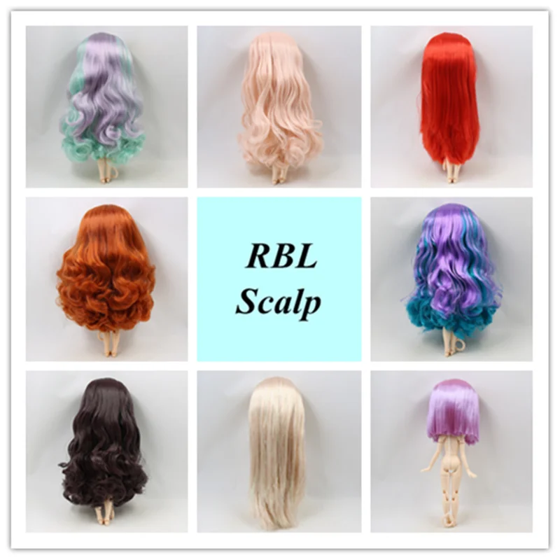 RBL Scalp 1/6 Blyth Doll Wigs Multiple hair color hairstyles including the hard endoconch dome brown with bang/no bangs fringe
RBL Scalp 1/6 Blyth Doll Wigs Multiple hair color hairstyles including the hard endoconch dome brown with bang/no bangs fringe