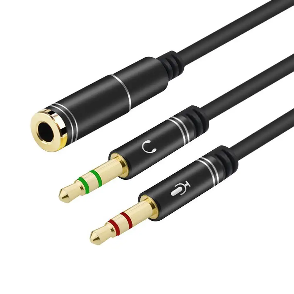 Ostart 3.5mm Earphone&Mic Y-Splitter Adapter Audio Aux 2 Male to 1 Female Headphone Extension Cable Connected Cord Splitter
Ostart 3.5mm Earphone&Mic Y-Splitter Adapter Audio Aux 2 Male to 1 Female Headphone Extension Cable Connected Cord Splitter