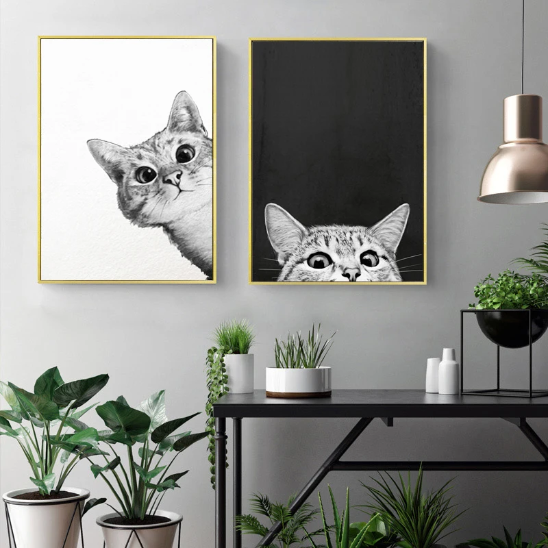 Watercolor Minimalist Kawaii Animals Black Cats Head Canvas A4 Art Print Poster Nordic Wall Picture Home Decor Painting
Watercolor Minimalist Kawaii Animals Black Cats Head Canvas A4 Art Print Poster Nordic Wall Picture Home Decor Painting
