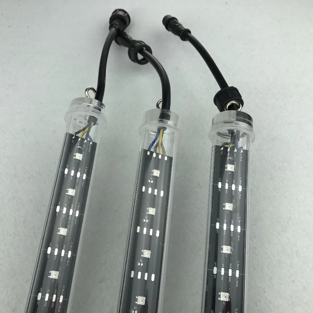 30mm DC12V addressable 0.5M long 3D WS2812B RGB meteor tube light;32pcs WS2812B LEDs/16pixels;with 4 core 13.5mm male connector
30mm DC12V addressable 0.5M long 3D WS2812B RGB meteor tube light;32pcs WS2812B LEDs/16pixels;with 4 core 13.5mm male connector