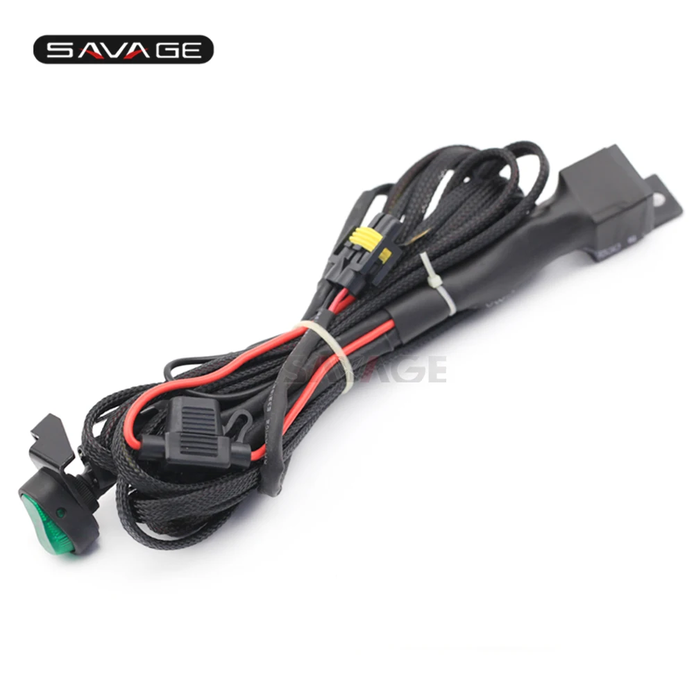 Fog Lights Lamp Light Assembly set bracket support Wiring harness cable wire (14)