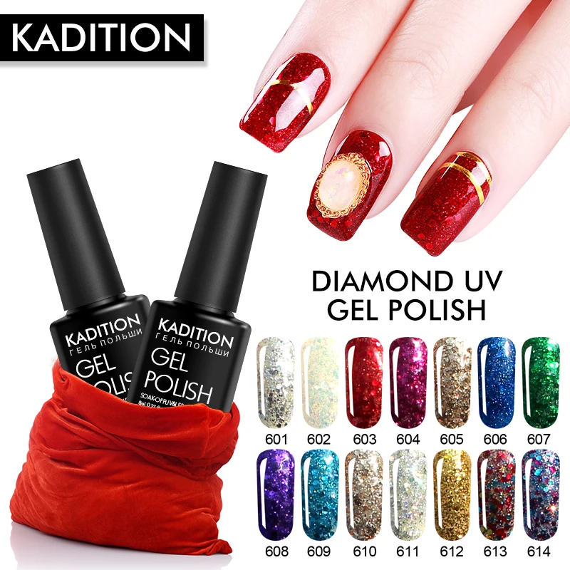 KADITION Diamond Glitter 8ml Sequins 3D Nail Gel UV LED Gel Lacquer Shiny Soak Off Gel Polish Gellak Primer for Nails Varnish
KADITION Diamond Glitter 8ml Sequins 3D Nail Gel UV LED Gel Lacquer Shiny Soak Off Gel Polish Gellak Primer for Nails Varnish