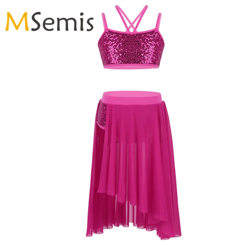 Dress for Ballroom Dancing Kids Girls Dress for Latin Lyrical Ballet Dance Outfit Sequins Straps Crop Top with Tulle Skirt Set
Dress for Ballroom Dancing Kids Girls Dress for Latin Lyrical Ballet Dance Outfit Sequins Straps Crop Top with Tulle Skirt Set