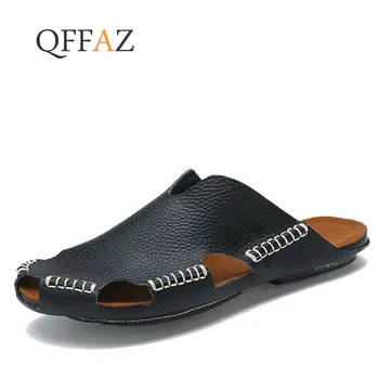 QFFAZ Genuine Leather Sandals Men Summer Shoes High Quality Men's Sandals Male Brand Cowhide Casual Shoes
QFFAZ Genuine Leather Sandals Men Summer Shoes High Quality Men's Sandals Male Brand Cowhide Casual Shoes